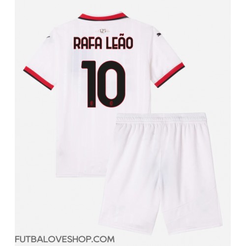 Dres AC Milan Rafael Leao #10 Preč pre deti 2024-25 Krátky Rukáv (+ trenírky)